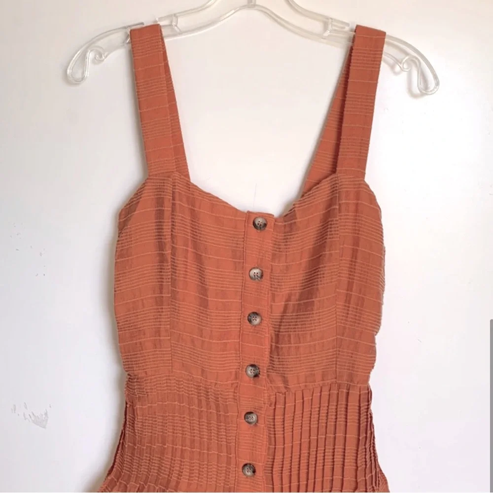 Tularosa Orange Midi Tara Dress Size M - Picture 6 of 7